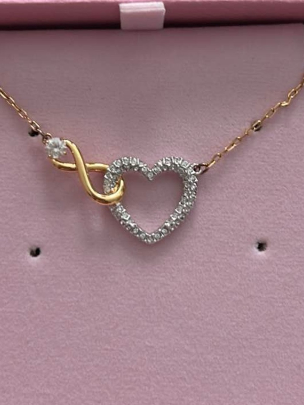 Swarovski Infinity Heart Necklace